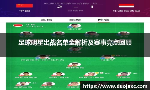 足球明星出战名单全解析及赛事亮点回顾
